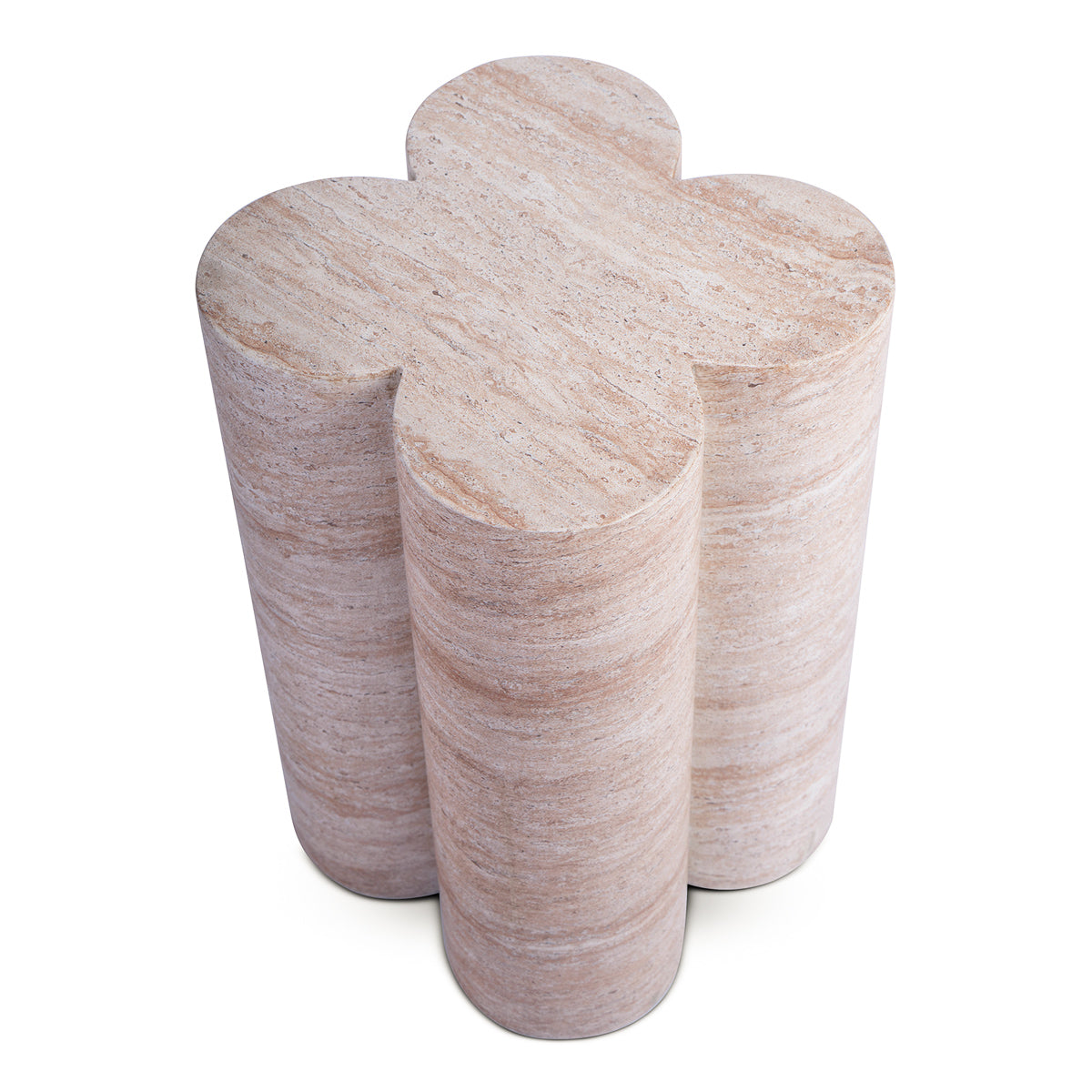 Bloom Plinth Side Table (Natural Stone Finish)