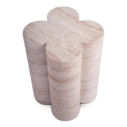 Bloom Plinth Side Table (Natural Stone Finish)