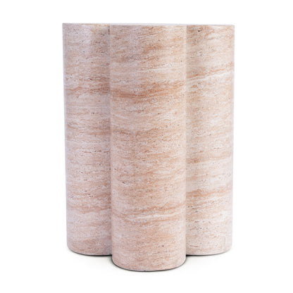 Bloom Plinth Side Table (Natural Stone Finish)