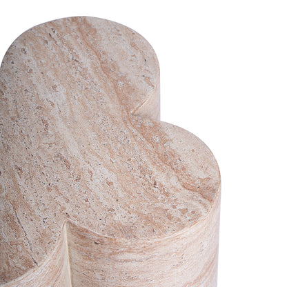 Bloom Plinth Side Table (Natural Stone Finish)