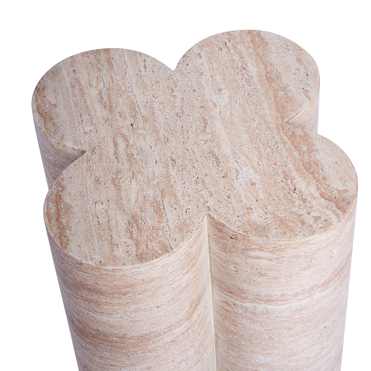 Bloom Plinth Side Table (Natural Stone Finish)