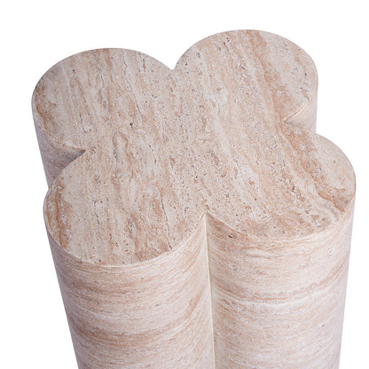 Bloom Plinth Side Table (Natural Stone Finish)