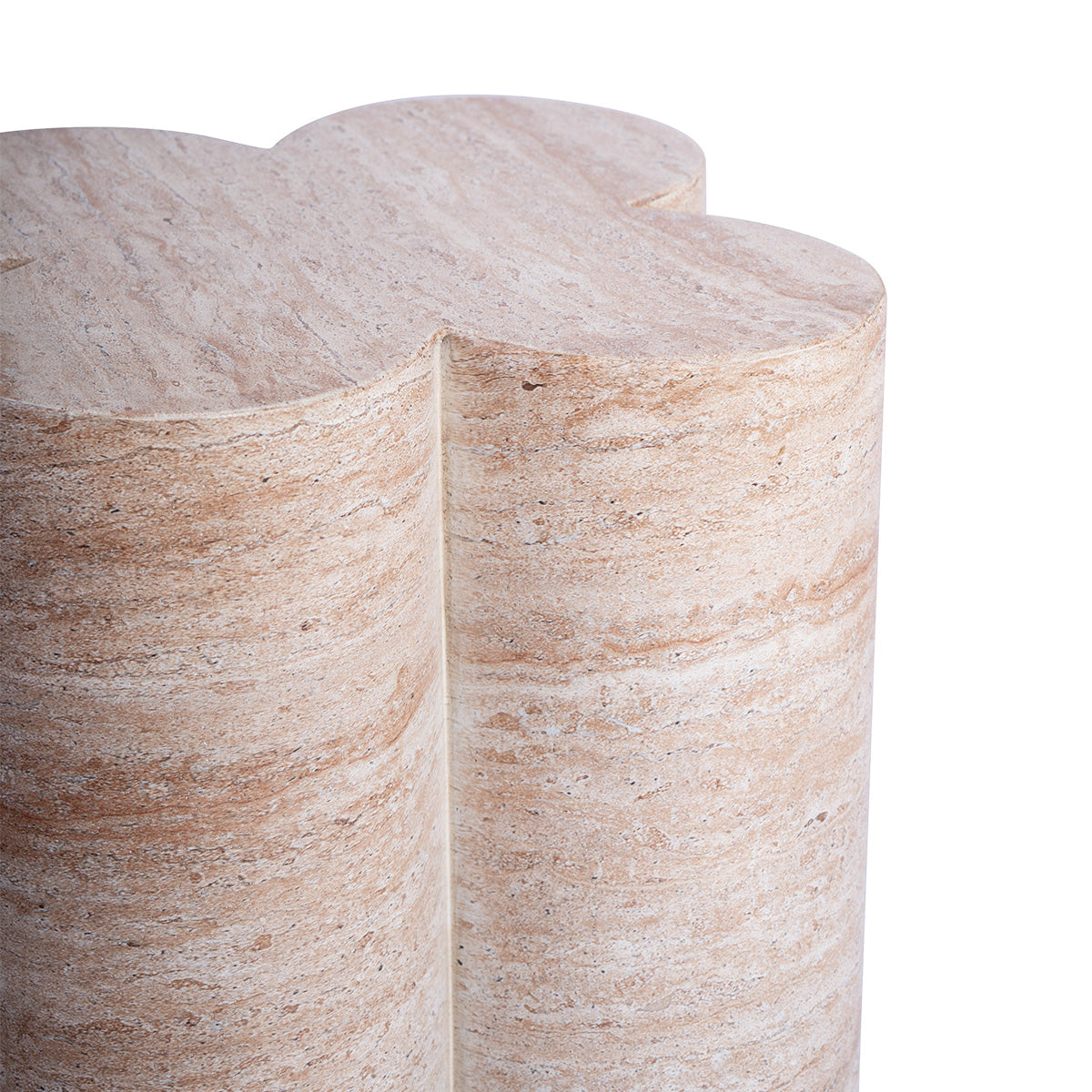 Bloom Plinth Side Table (Natural Stone Finish)