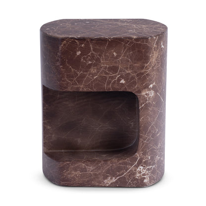 Palermo Side Table (Natural Stone Finish)