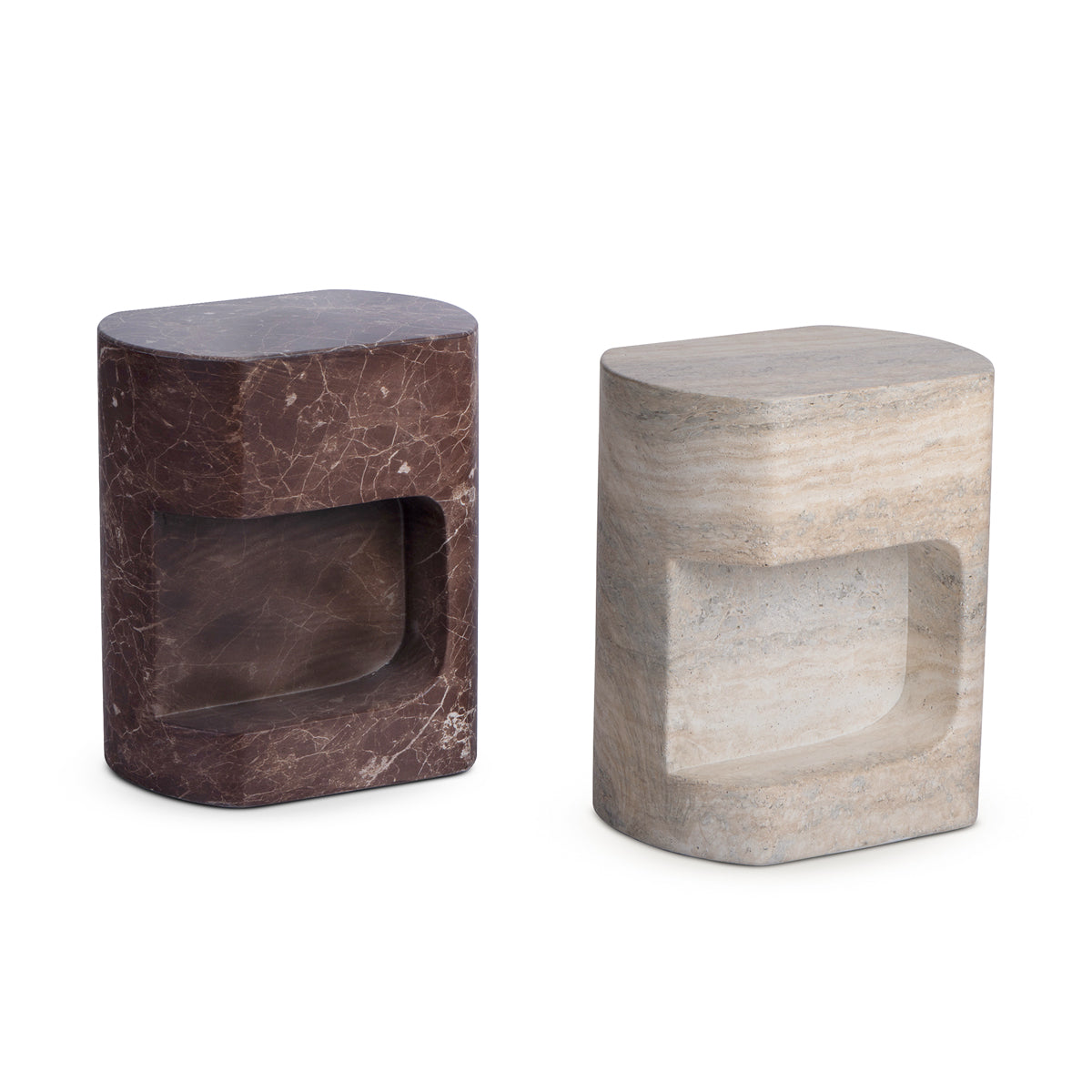Palermo Side Table (Natural Stone Finish)