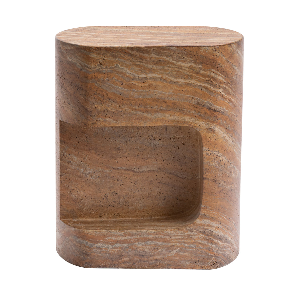 Palermo Side Table (Natural Stone Finish)