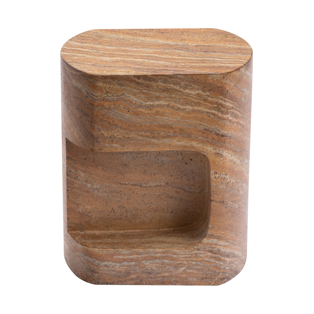 Palermo Side Table (Natural Stone Finish)