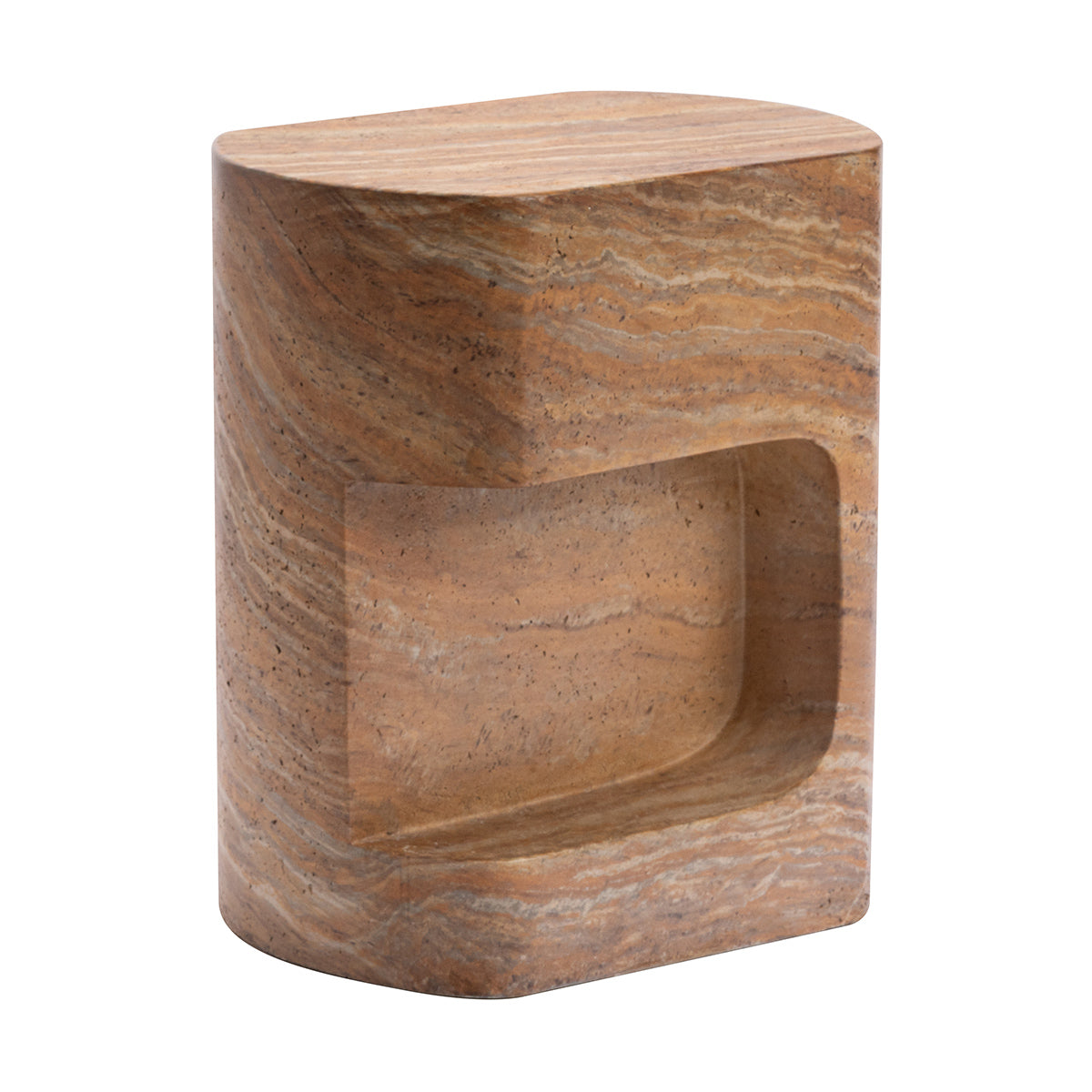 Palermo Side Table (Natural Stone Finish)