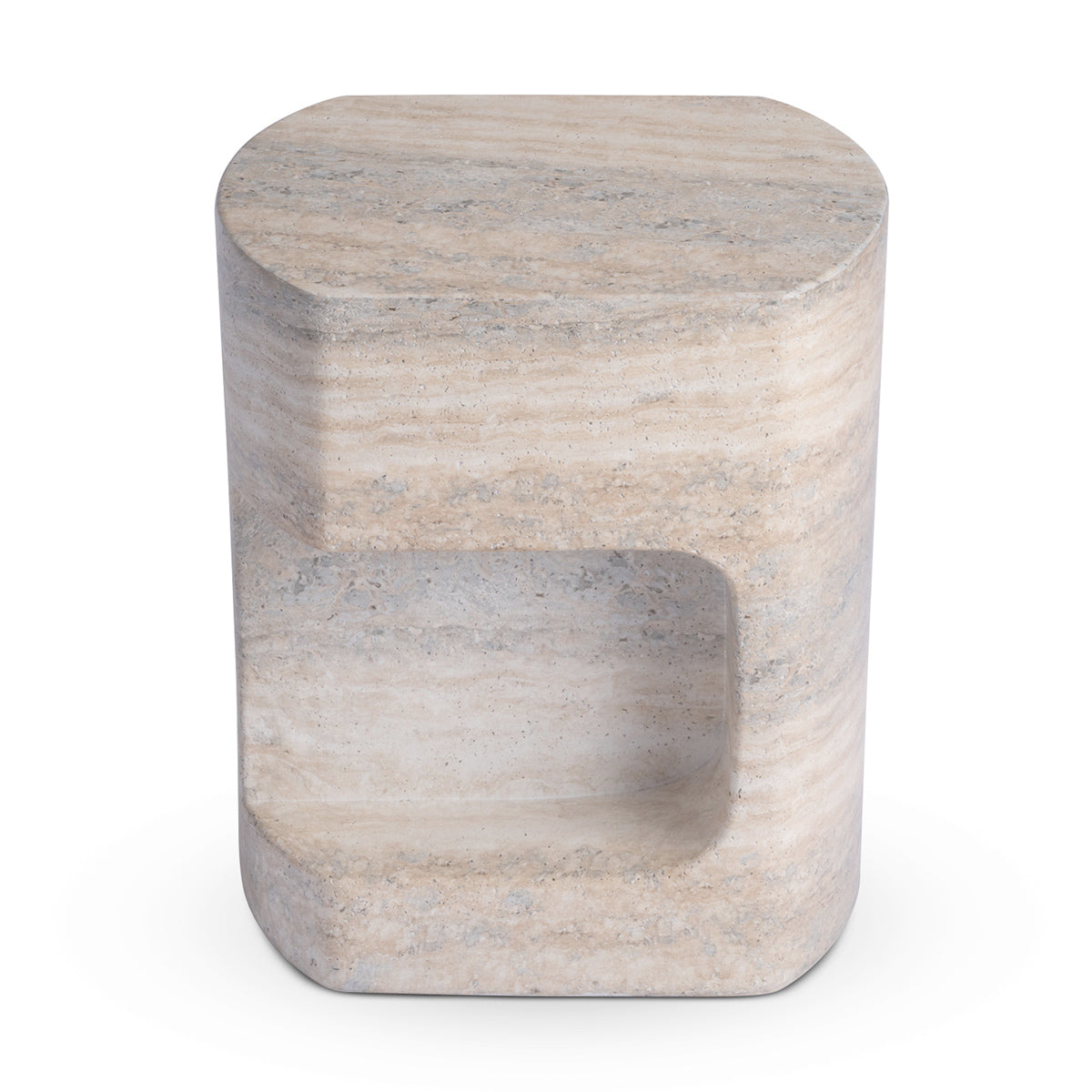 Palermo Side Table (Natural Stone Finish)