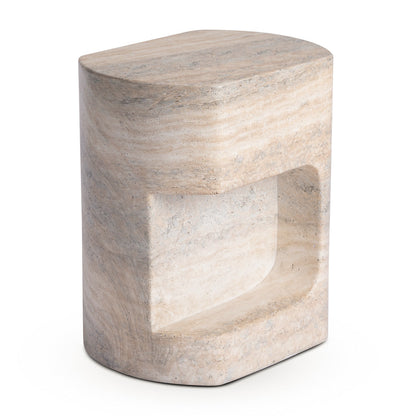 Palermo Side Table (Natural Stone Finish)