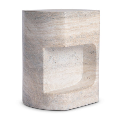 Palermo Side Table (Natural Stone Finish)