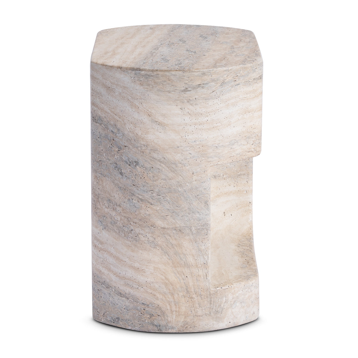 Palermo Side Table (Natural Stone Finish)