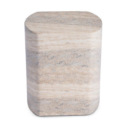 Palermo Side Table (Natural Stone Finish)