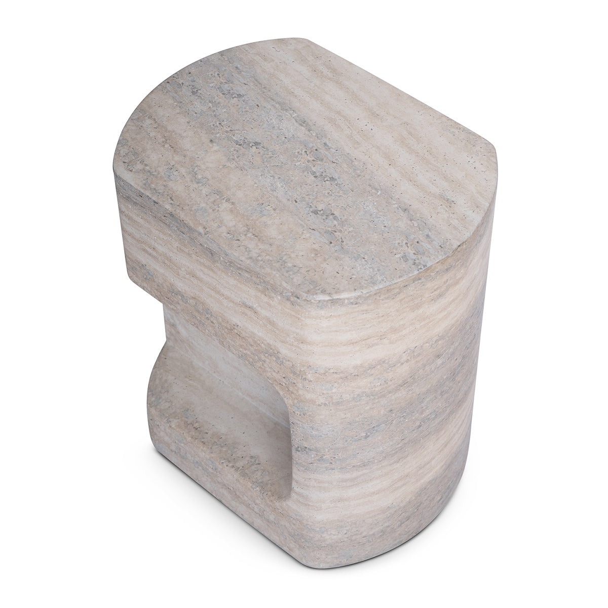 Palermo Side Table (Natural Stone Finish)