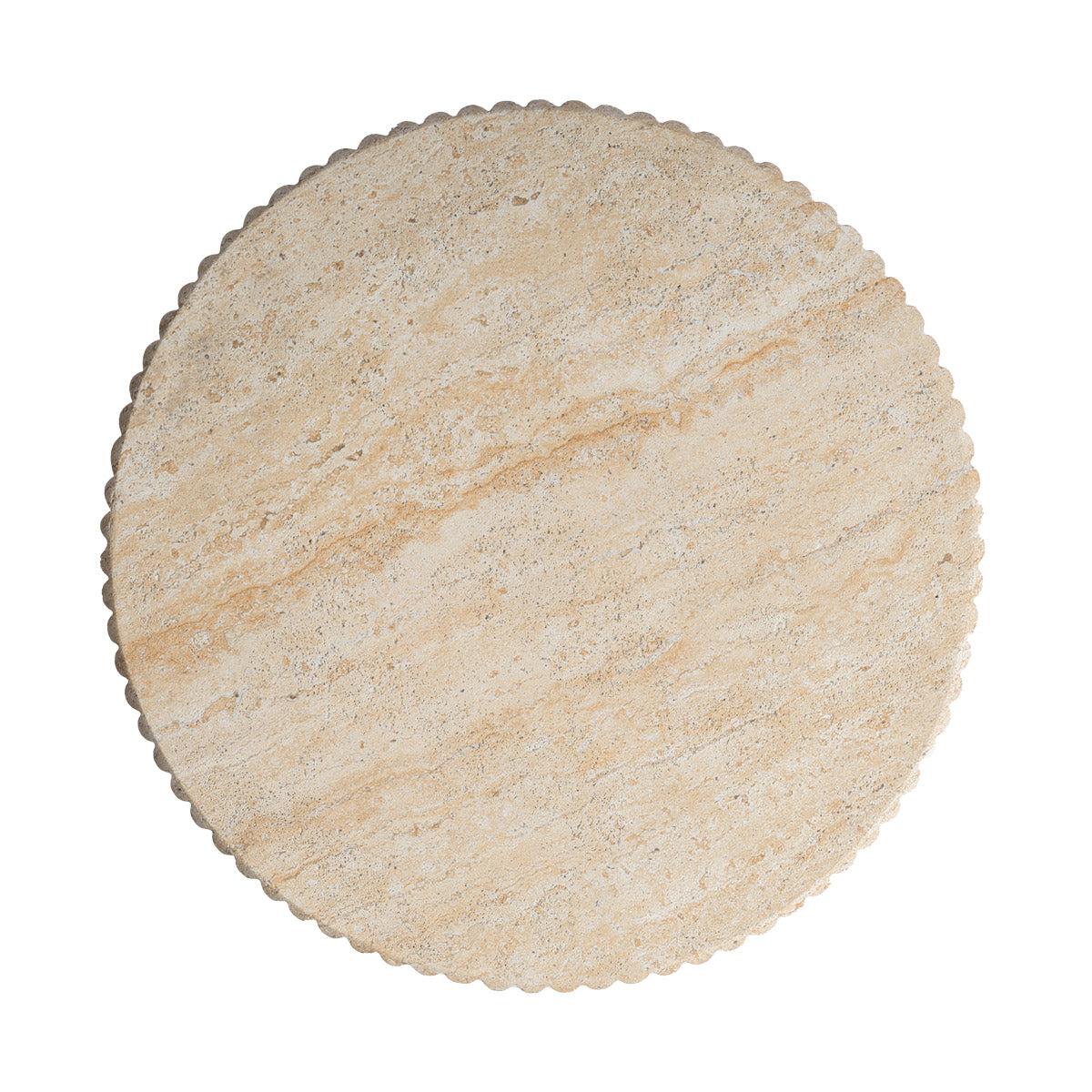 Roma Side Table (Travertine Finish)