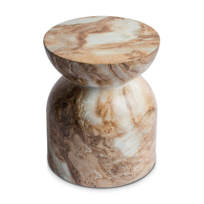 Santino Side Table (Marble Finish)