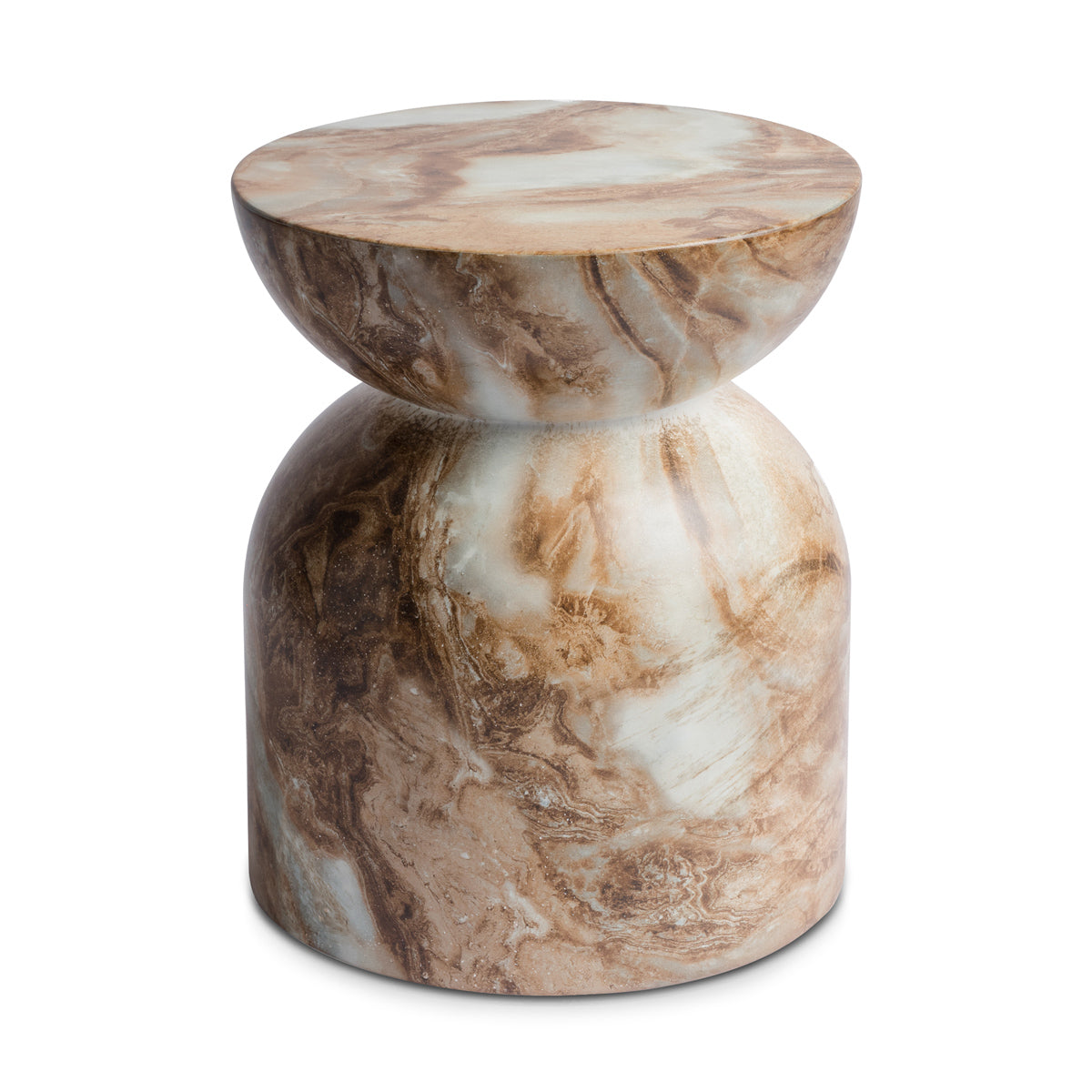 Santino Side Table (Marble Finish)