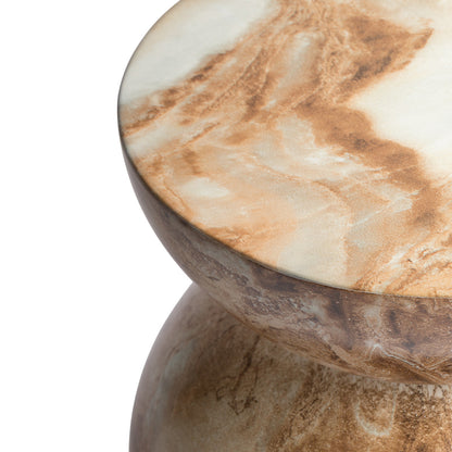Santino Side Table (Marble Finish)