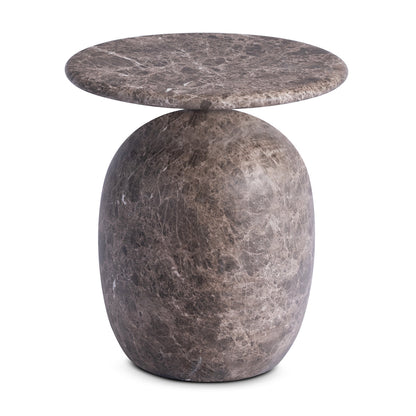 Sol Round Side Table (Natural Stone Finish)