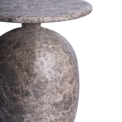 Sol Round Side Table (Natural Stone Finish)