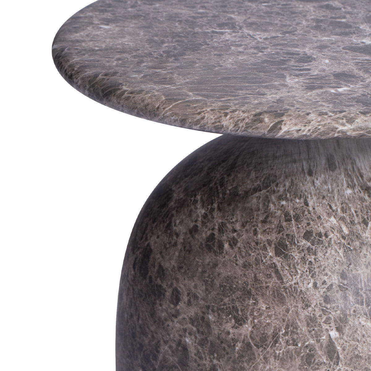 Sol Round Side Table (Natural Stone Finish)