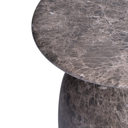 Sol Round Side Table (Natural Stone Finish)