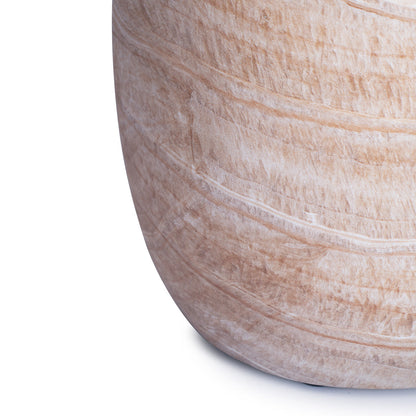 Sol Round Side Table (Natural Stone Finish)