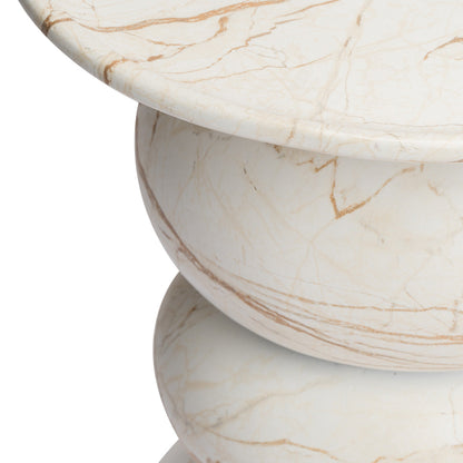 Sorrento Side Table (Marble Finish)