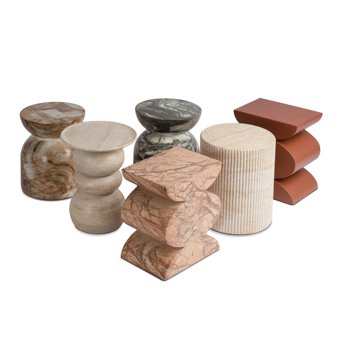 Sorrento Side Table (Travertine Finish)