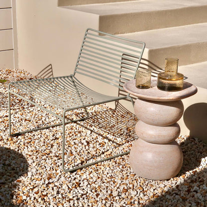 Sorrento Side Table (Travertine Finish)