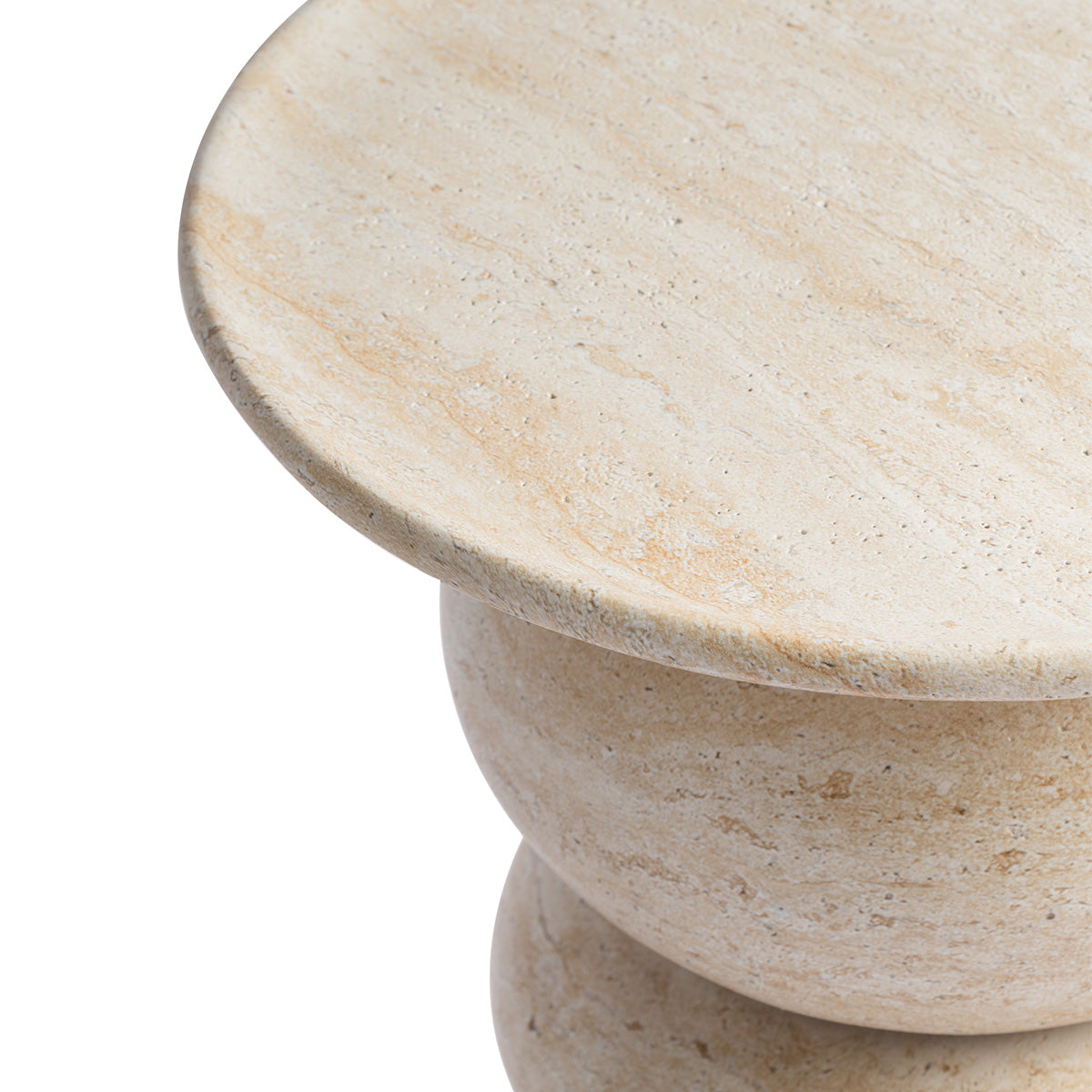 Sorrento Side Table (Travertine Finish)