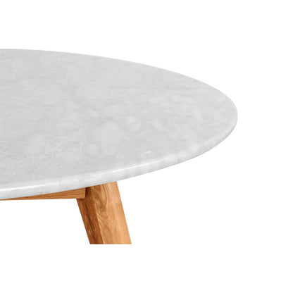 Oia White Marble Side Table