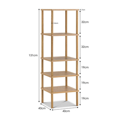 Ollie 5 Tier Tall Display Shelving Unit
