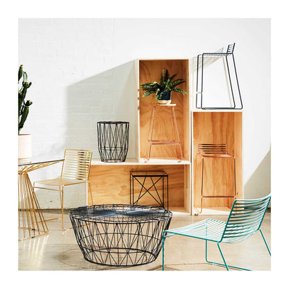 Studio Wire Bar Stool (Set of 2, 65cm)