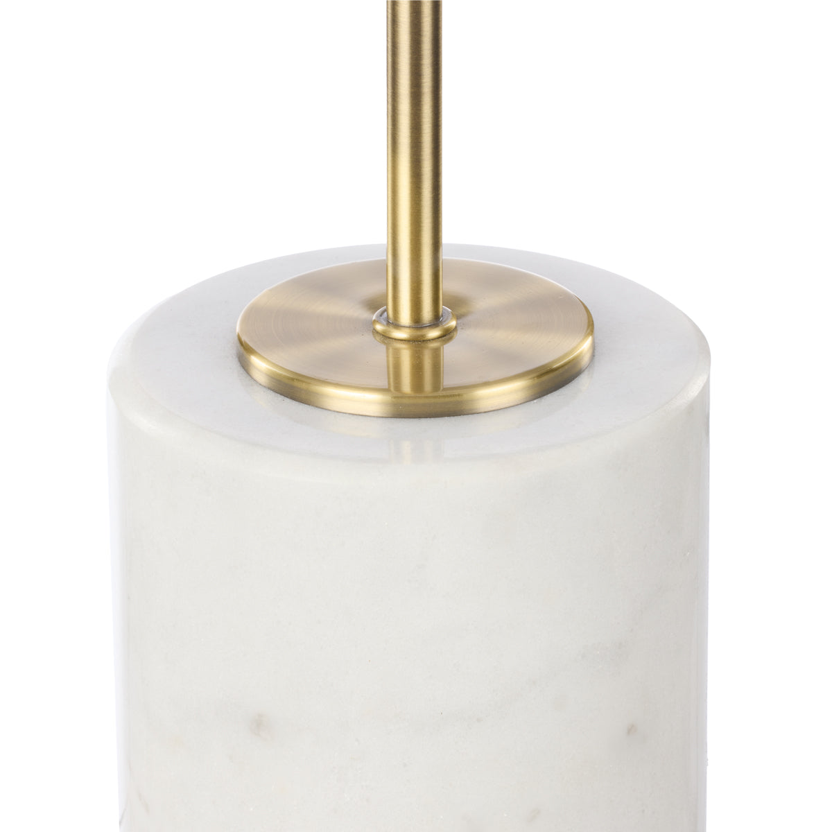 Tillie Table Lamp (White & Brass)