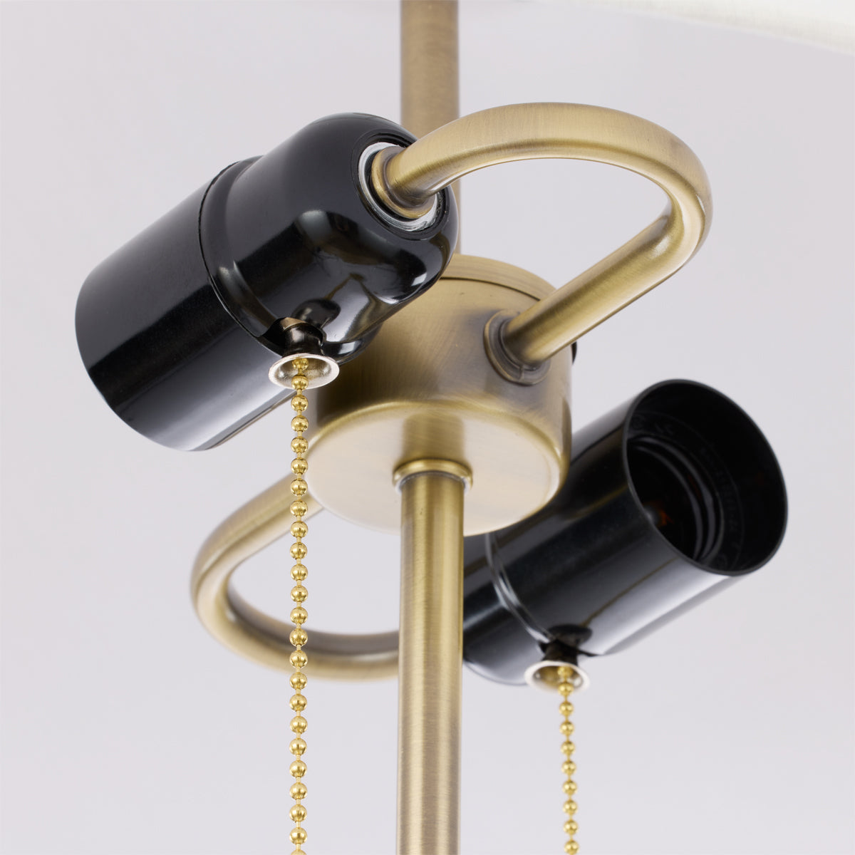 Tillie Table Lamp (White & Brass)