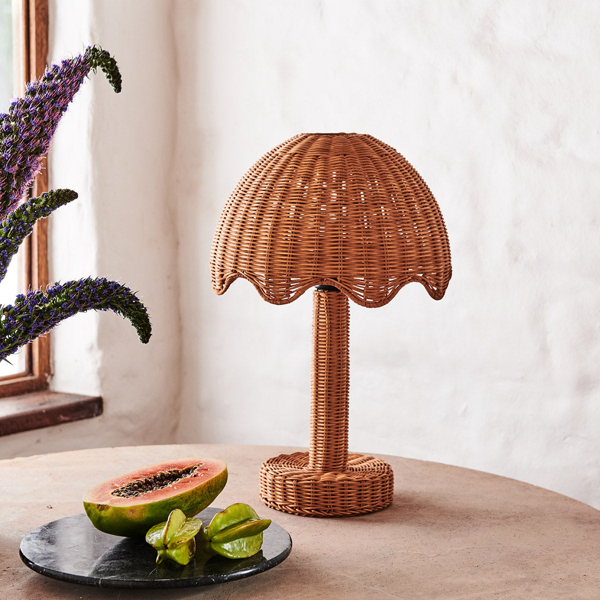 The Parasol Rattan Lamp