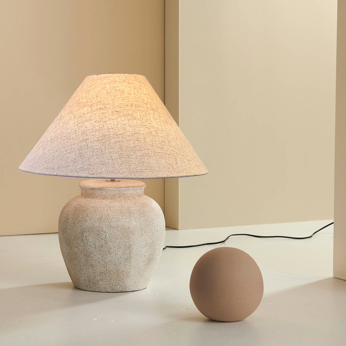 Esme Table Lamp (Stone)
