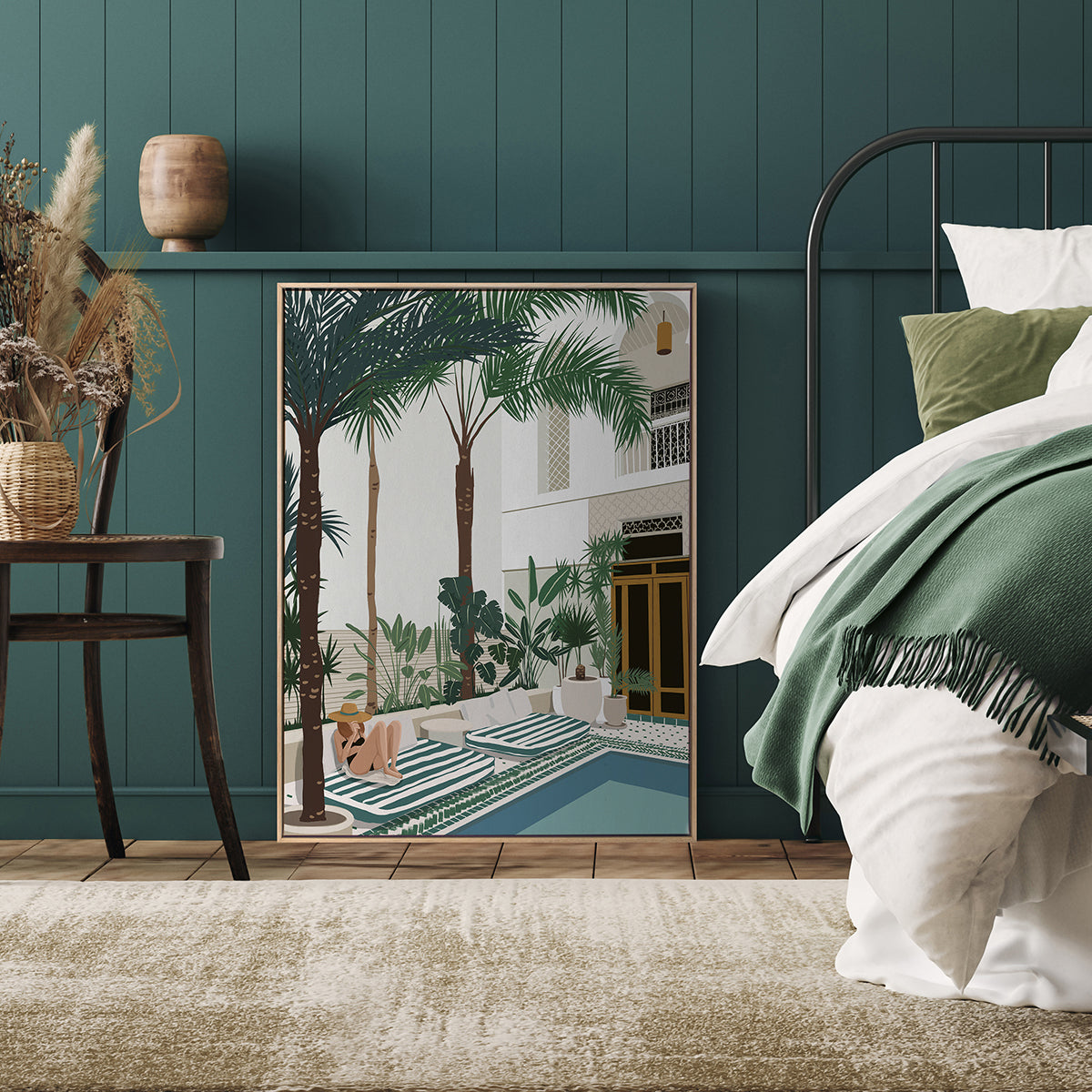 Vacationing Veronica Portrait Art Print