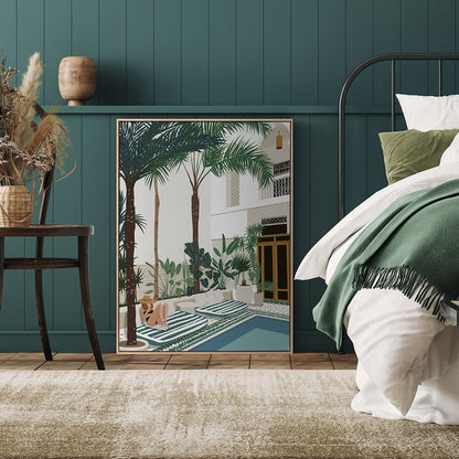 Vacationing Veronica Portrait Art Print