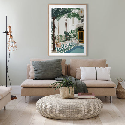 Vacationing Veronica Portrait Art Print