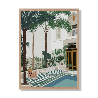 Vacationing Veronica Portrait Art Print