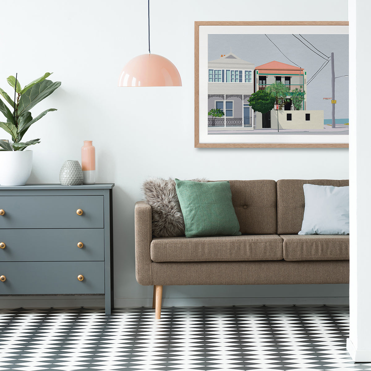 Parnell Place Landscape Art Print