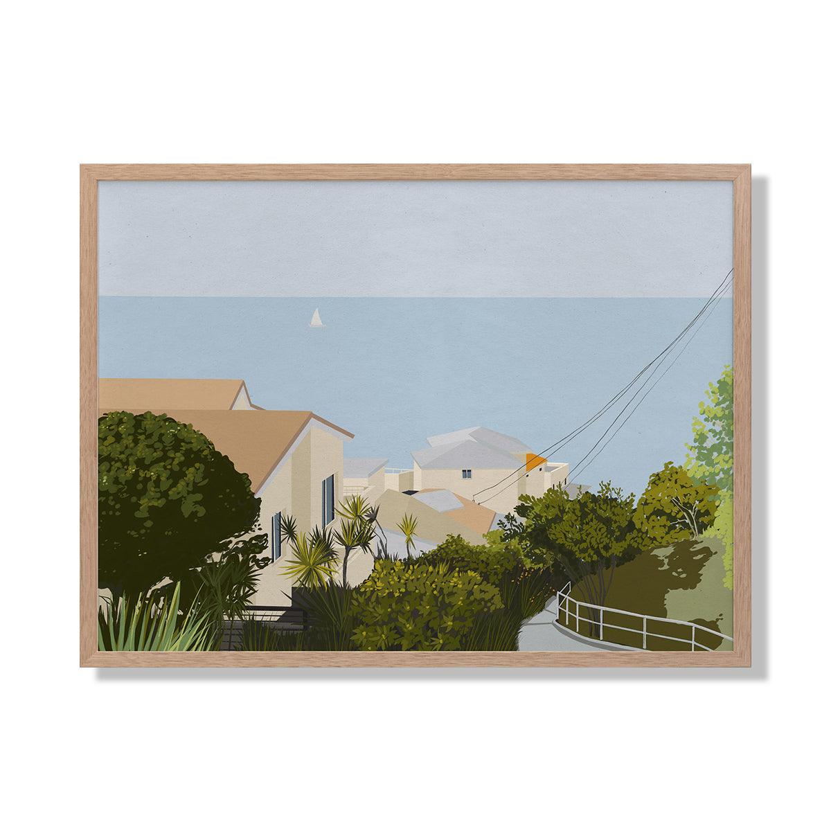 Bondi Road Landscape Art Print