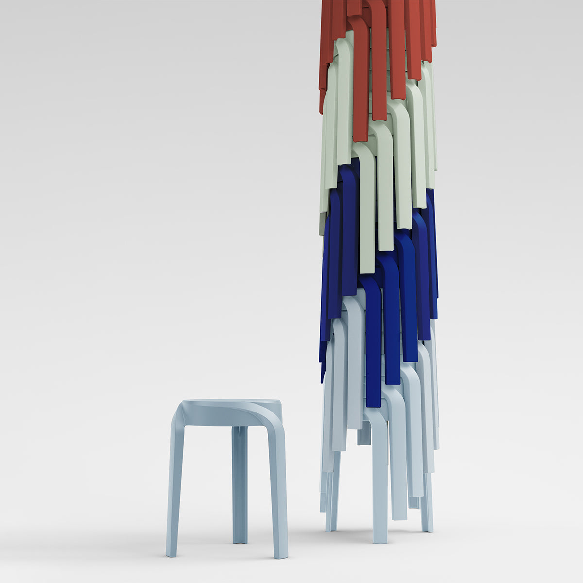 Whirl Stacking Stool