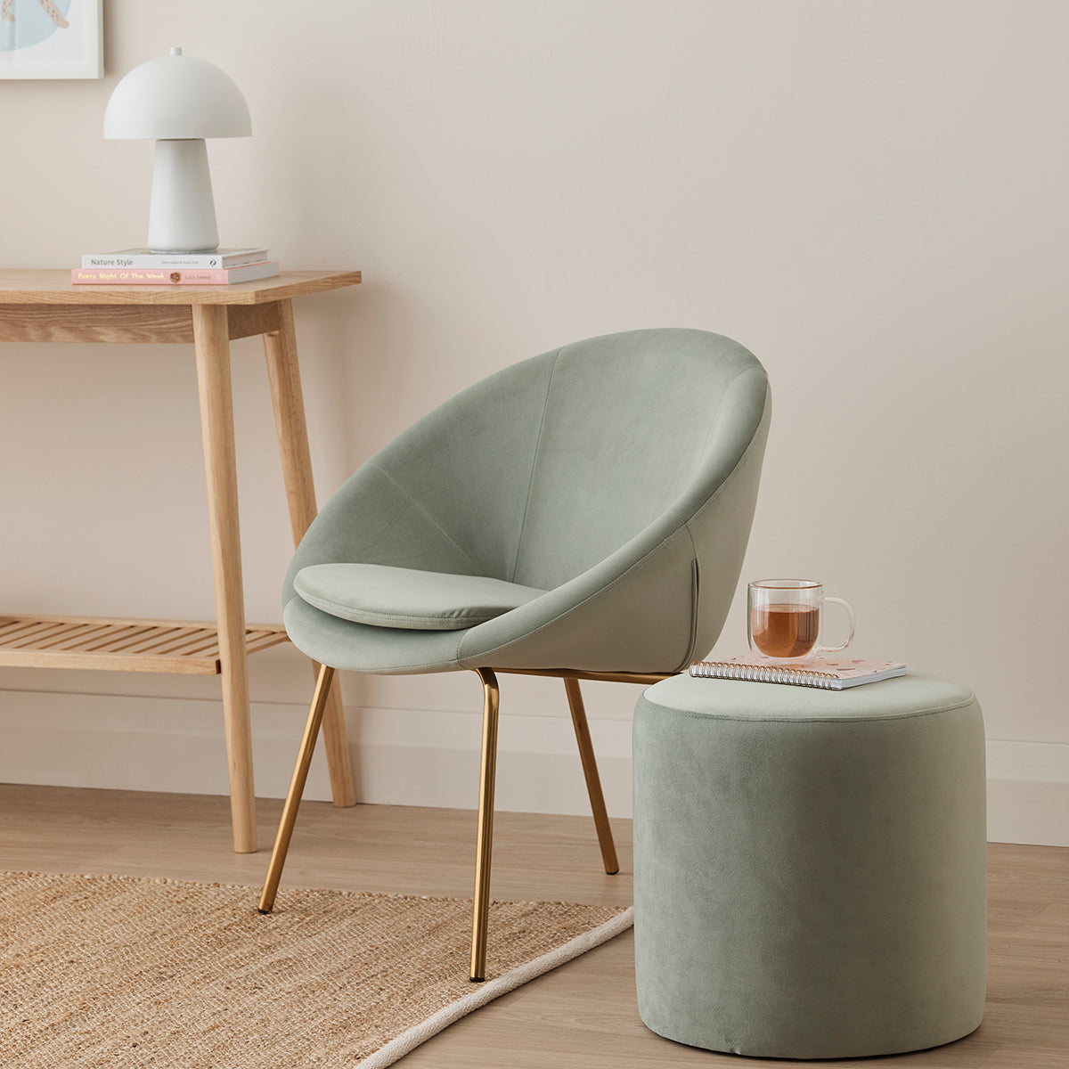 Halo Velvet Lounge Chair