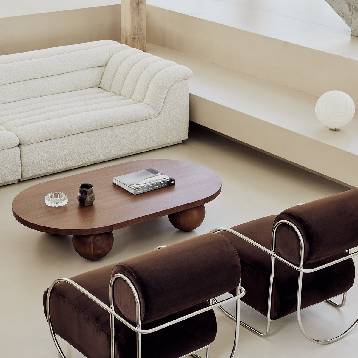 Yoko Capsule Coffee Table (Walnut Natural)