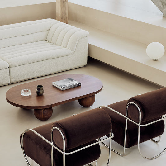 Yoko Capsule Coffee Table (Walnut Natural)