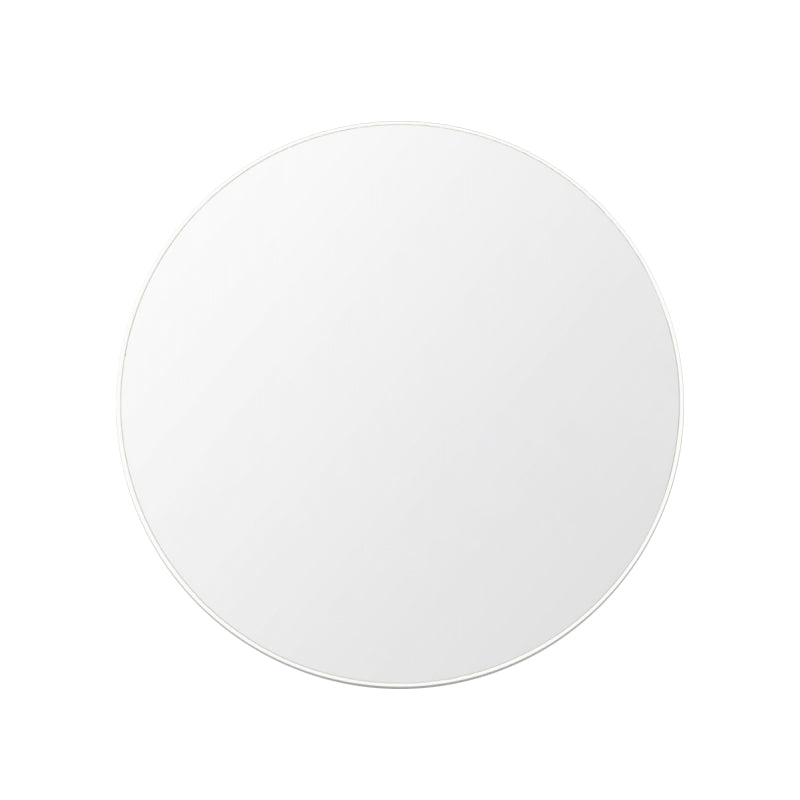 Flynn Round Mirror (White)