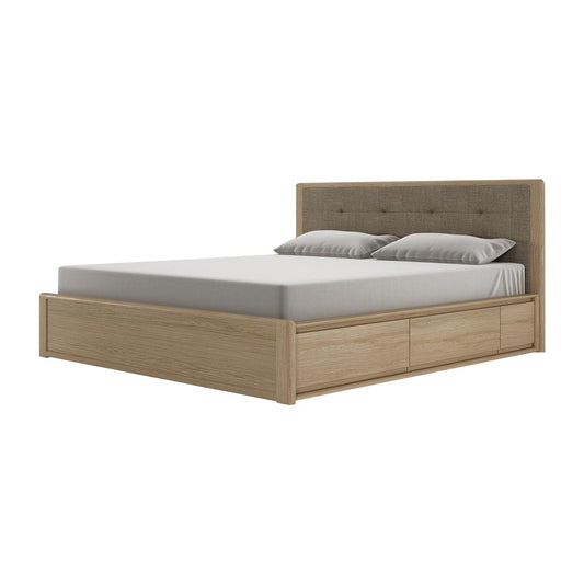 Circa King Bed With Fabric Headboard